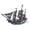 Pirate Ship (About 714pcs), variant on SALYWEE Pirate Ship Building Block Model, Nautical Adventure DIY Kit, Desk Decoration Perfect Gift for Adult Hobbyists
