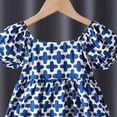 thumbnail image 4 of Enfants Robe, Filles Robe Courte Bouffée Courte Manches Bouffantes Enfants Robe Fluide Filles Robe Performance Haut de Gamme, 4 of 5