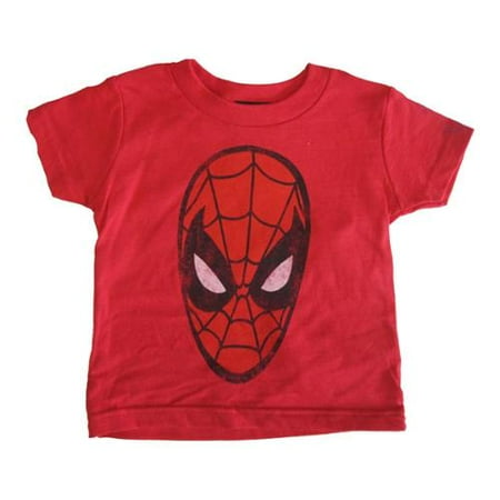 s Baby Girls Red Spiderman Logo Print Crew Neck Cotton T-Shirt 12-18M