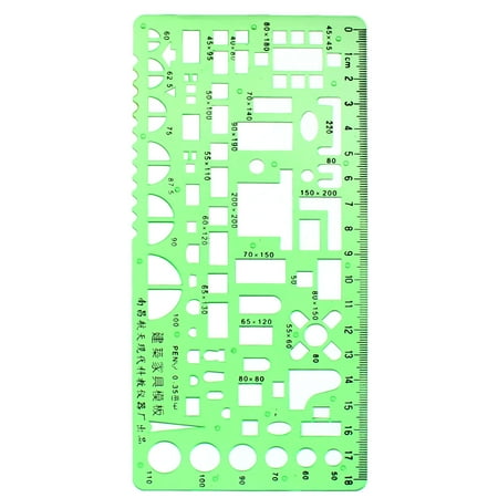 Furniture Constraction Balck Scale Drafting Drawing Stationery Template Ruler Supplier