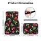 thumbnail image 5 of Balery Sweet Red Cherry Juego de 4 Alfombrillas para Auto, Revestimientos de Caucho Resistente, Diseño Antideslizante, 5 of 7