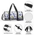thumbnail image 4 of Fotbe Blue Flax Flowers Bolsa Deportiva de Lona Plegable con Estampado, Bolsa de Gimnasio con Bolsillo Seco/Húmedo, Bolsa de Viaje Ultraligera de Gran Capacidad, 4 of 6