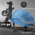 thumbnail image 4 of Gustave Sports Headband Elasitic Sweatband, Yoga Hairband Moisture Wicking for Cylcing Running Fitness Elastic Head Scarf (Blue), 4 of 9