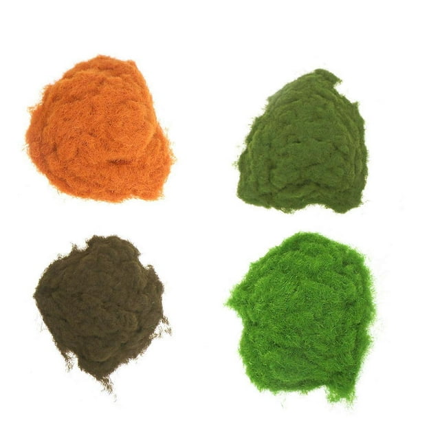 4 Pcs Glass Decor Nylon Lawn Micro Bonsai Accessories Landscaping Wall Decor