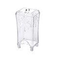 thumbnail image 1 of 1PC Cotton Pad Organizer Storage Case Square Container Makeup Holder Box (Transparent White), 1 of 9