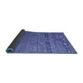 thumbnail image 2 of Ahgly Company Indoor Square Abstract Blue Modern Area Rugs, 7' Square, 2 of 4