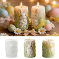 thumbnail image 2 of Molde de silicona para velas de Pascua con diseño de conejito en relieve, cilíndrico, para hacer velas, suministros para fiestas de Pascua, 2 of 8