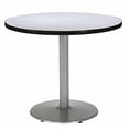 thumbnail image 2 of KFI Table Ronde 36 Pouces avec Base Ronde Argentée Qualité Commerciale Fabriquée aux États-Unis, 2 of 3