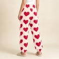 thumbnail image 6 of Stamzod Women's Pajama Bottoms Fashion Love Heart Printed Comfy Fleece Lounge Pants Winter Pajamas for Women with Pockets, 6 of 8