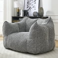 thumbnail image 6 of Newest Bean Bag Chair, Adults Bean Bag Chair with Soft Armrests and Storage Pocket with Soft Cover, Bean Bag for Bedroom or Playroom, 6 of 10