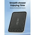 thumbnail image 5 of Rainfall Shower Head Big Panel Large Flow Supercharge Ceiling Mounted Showerhead 360 Rotation High Pressure ABS Bathroom Faucet (Black), 5 of 7
