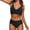 a-145Black32, variant on Womens V Neck Wide Strap Solid Color Two Piece Bikini Set Front Wrap Bikini Top Mid Rise Full Coverage Bikini Bottom Basic Swim Suit For Pool Leisure Soft Swimwear XL
