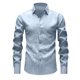 thumbnail image 4 of Ceisia Men's Oversize Flax Long-Sleeve Button-Down Shirt for Spring/Summer Casual & Smart Wear Gift, 4 of 6