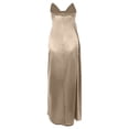thumbnail image 5 of DHFJKG Formal Dresses For Women Silk Satin Long Dress Strapless V Neck Ruched Side Slit Solid Color Sexy Slim Fit Party Gown Trendy Dresses, 5 of 5