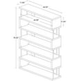 thumbnail image 5 of Allora 6 Shelf Modern Wood Bookcase in White, 5 of 5