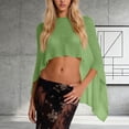 thumbnail image 2 of Riecok Knit Cover Up for Women Long Sleeve Crochet Sun Protection Cover Ups Summer Beach Vacation Tops, 2 of 5