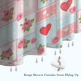 thumbnail image 6 of Pioneer Flower Floral Print Pattern Shower Curtain 84"x72", Bathroom Decorative Shower Curtain Set with 12 Hooks, Waterproof Washable, 6 of 6