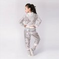 thumbnail image 6 of Kaprioy Baby Girl Fall Winter Clothes 2Pcs Girls Dance Outfits Cropped Sequin Jacket Pants Set Kids Hop Dance 80s 90s, 6 of 8