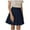 Navy, variant on Jkety Girls Pleated Skirt Kids Tennis Elastic Waist Uniform Plaid Skirt(Black,17-18 Years)