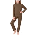 thumbnail image 1 of BLVB Unisex Kids Thermal Underwear Sets Long Johns Set Winter Base Layer Top Bottom Warm Set Boys Girls for Cold Weather, 1 of 7