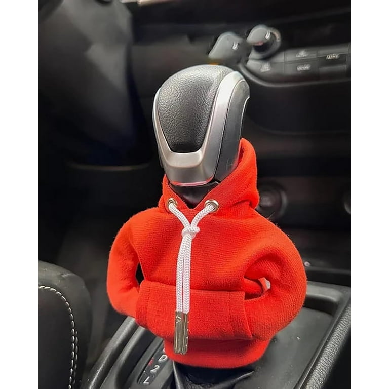 2Pcs Car Gear Shift Cover Hoodie Car Gear Shift Cover, Mini Hoodie for Car  Shifter, Automotive Interior Accessories Shift Knobs Fashionable Hooded  Shirt Car Shifter Knobs Cover Trim 