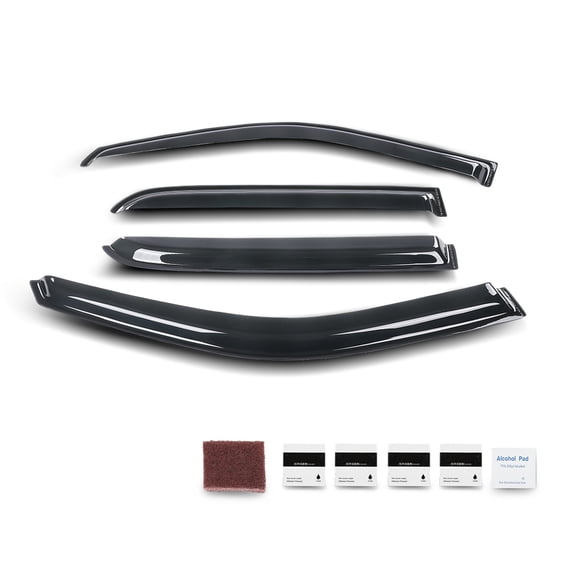 Window Visors Vent Rain Guards Deflector Fit For 2009-2025 Dodge Ram 1500 2500