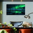 thumbnail image 2 of Northern Lights Aurora Borealis Wall Art Aurora Borealis Picture Canvas Art Northern Lights Framed Painting Wall Decor For Home Office Bedroom Livingroom Reeady to Hang, 2 of 6