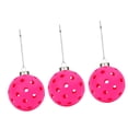 thumbnail image 3 of yotijay 3Pcs Pickleball Ornament Set Bag Keychain Christmas Tree Hanging Decorations for Pink, 3 of 9