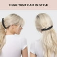 thumbnail image 3 of LUXERAD Banana Clips for Women - Stylish Hair Clips for Thick Long & Curly Hair – No Slip Grip - Black & Brown, 3pcs, 3 of 6