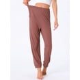 thumbnail image 3 of DARING DIVA Women's Elastic Waist Wide Leg Lounge Pants M Red, 3 of 7