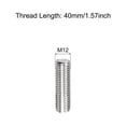 thumbnail image 2 of Unique Bargains Fully Threaded Rod M12 x 40mm 1.75mm Thread Pitch 304 Stainless Steel Right Hand Threaded Rods Bar Studs 15 Pack, 2 of 4