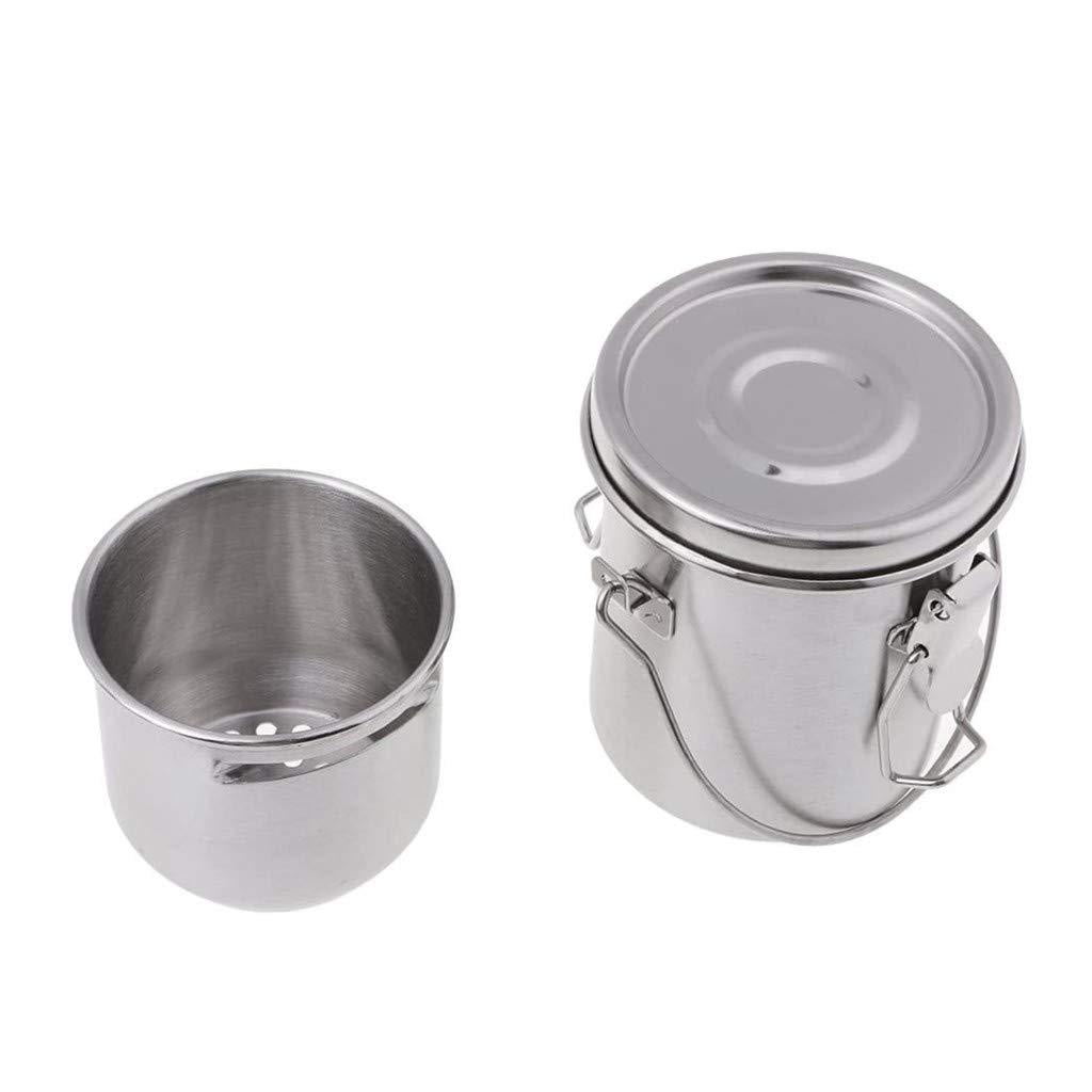 Stainless Steel Double Dipper Painting Oil Pot Wash Bucket Washing Brush Tool S Stainless Steel Double Dipper Painting Oil Pot Wash Bucket Washing Brush Tool S