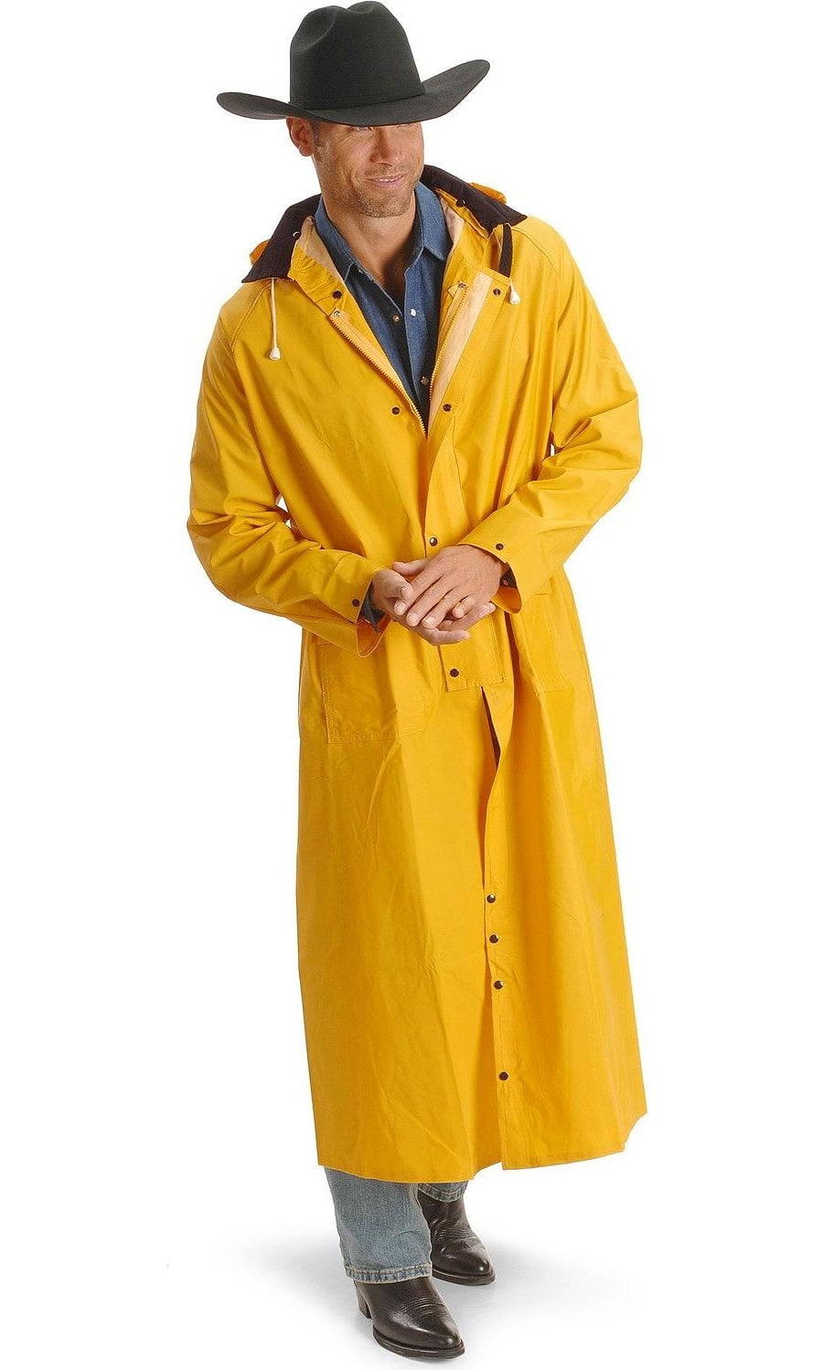 M&F Western 1213018XX Adult Saddle Slicker, Yellow 2X