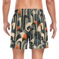 thumbnail image 2 of FORMRS Mens Swim Trunks Mesh Liner Quick Dry Casual Beach Board Shorts with Pockets, Sizes S-2XL, Art Leaves Pattern, 2 of 9