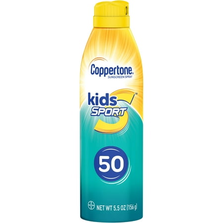 Coppertone Kids Sport Sunscreen Water Resistant Spray SPF 50 5.5