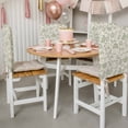 thumbnail image 3 of Farmhouse Sage Green Floral Chair Back Covers Set of 1, Linen Boho Paisley Flower Rustic Stretch Dining Chair Back Slipcovers Removable Seat Cover for Kitchen Restaurant Hotel Cafe, 3 of 9