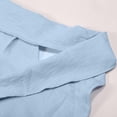 thumbnail image 6 of Huangx Women's Halter Neck Cover Up Dress - V Neck Summer Beach Sundress with Side Pockets, Casual Coastal Vacation Outfit Light Blue XL, 6 of 7