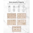 thumbnail image 3 of Jewelry Box Vlando - Soporte grande para joyas (6 capas), color rosa, 3 of 7
