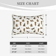 thumbnail image 4 of Pofeuu German Shepherd Dog Print Polyester Microfiber Plush Pillowcases, Super Soft and Cozy Pillow Case Covers with Envelop Closure（Pillow core not included）-16"x24", 4 of 6
