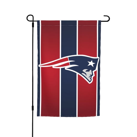 New England Football Team Garden flag 12x18in, Outdoor Decor Flag - Fade-Resistant for Patio, Lawn & Garden Gf-123