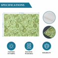 thumbnail image 6 of Vintage Green Placemats Set of 8, Retro Botanical Abstract Art Placemats for Dining Table, Place Mats for Kitchen Tabletop, Waterproof Wipeable Dining Table Mats Set, 6 of 9