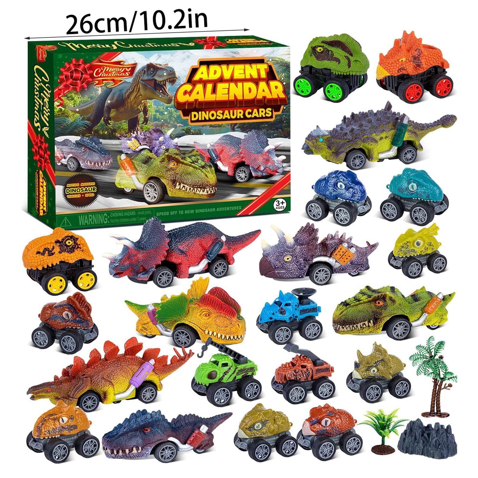 Dragon Theme Advent Calendar 2025, 24-Day Christmas Countdown with Cute Figures for Themed Parties and Seasonal Display