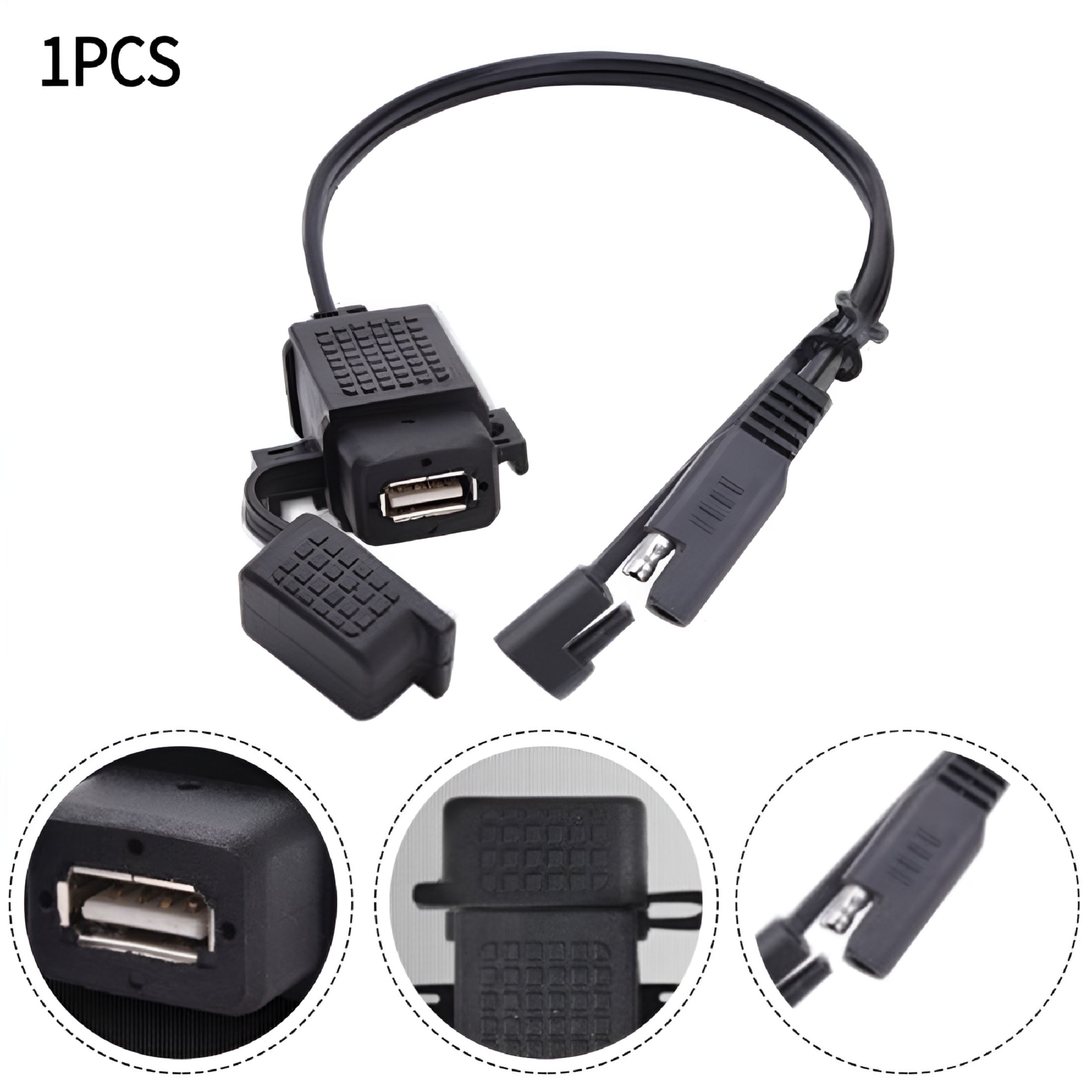 Xpert Tech Waterproof SAE To USB Charger Adapter – Power Your Phone Or GPS On Any Motorcycle