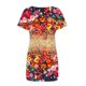 thumbnail image 3 of Puntoco Vestido De Manga Corta Para Mujer, Vestido De Cuello Redondo Con Estampado Floral, Vestido De Manga Corta Con Cuello Redondo, Color Xxl,Regalos Para Mujer Joven, 3 of 5