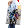 thumbnail image 4 of Astro Bot Bolso de tela con estampado de lienzo para mujer, bolsa de compras reutilizable y estética, con cremallera interior, regalo para mujer,40*45cm., 4 of 6