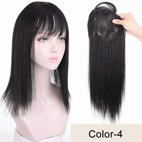 14 inch synthetic hair toupee clip in hair extension add hair volume hair pieces women hair topper