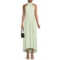 thumbnail image 3 of Nine.Eight Women Halter Tie Front High Low Maxi Dress, 3 of 5