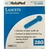 ReliaMed Universal Safety Seal Lancets, 28G - 100/bx
