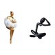 thumbnail image 5 of Estatua de arte, estatuilla, escultura abstracta, estatuilla de mujer, centro de mesa, resina coleccionable, adecuada para oficinas, salas de estar, d, 5 of 8