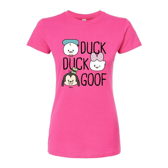 Disney - Duck Duck Goof - Juniors Fitted Graphic T-Shirt